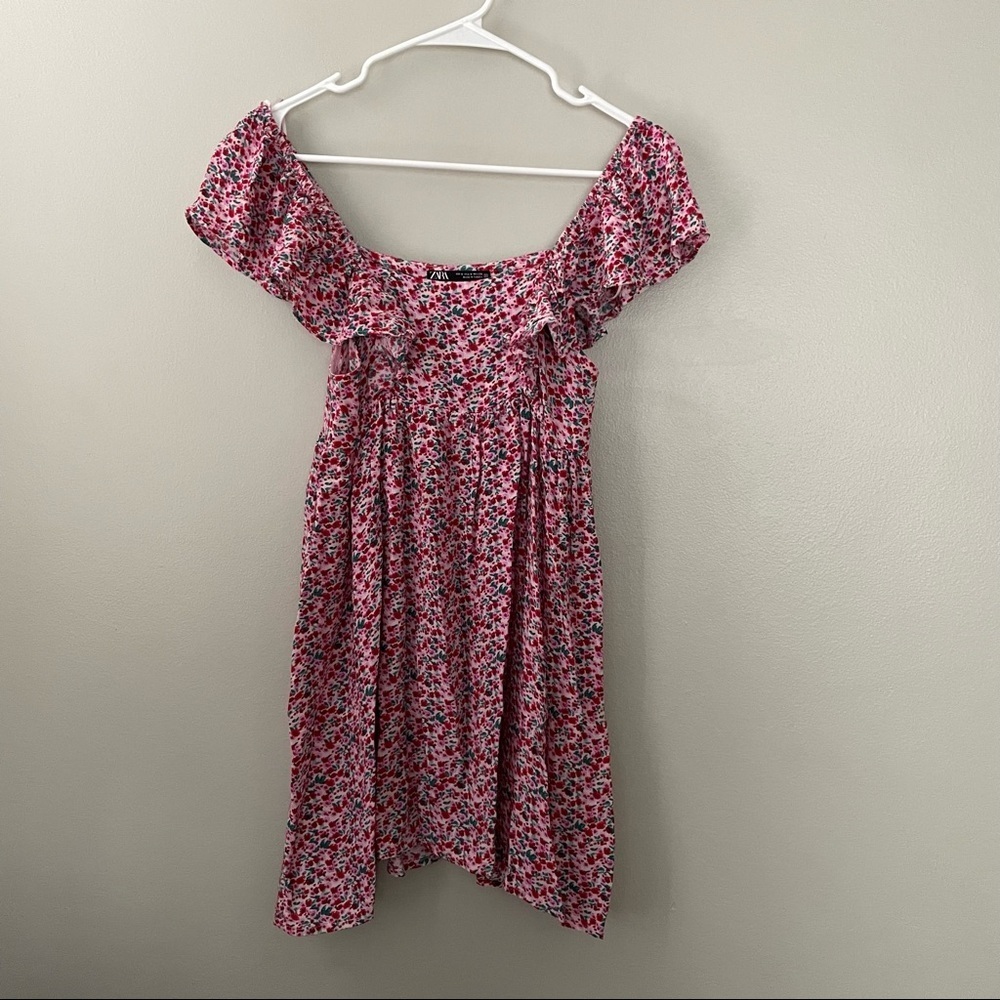 Zara babydoll floral dress